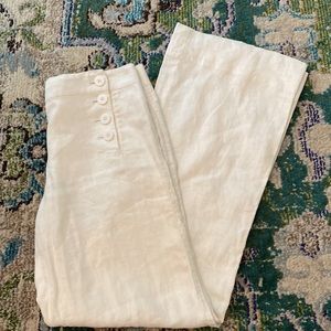 linen wide leg pants